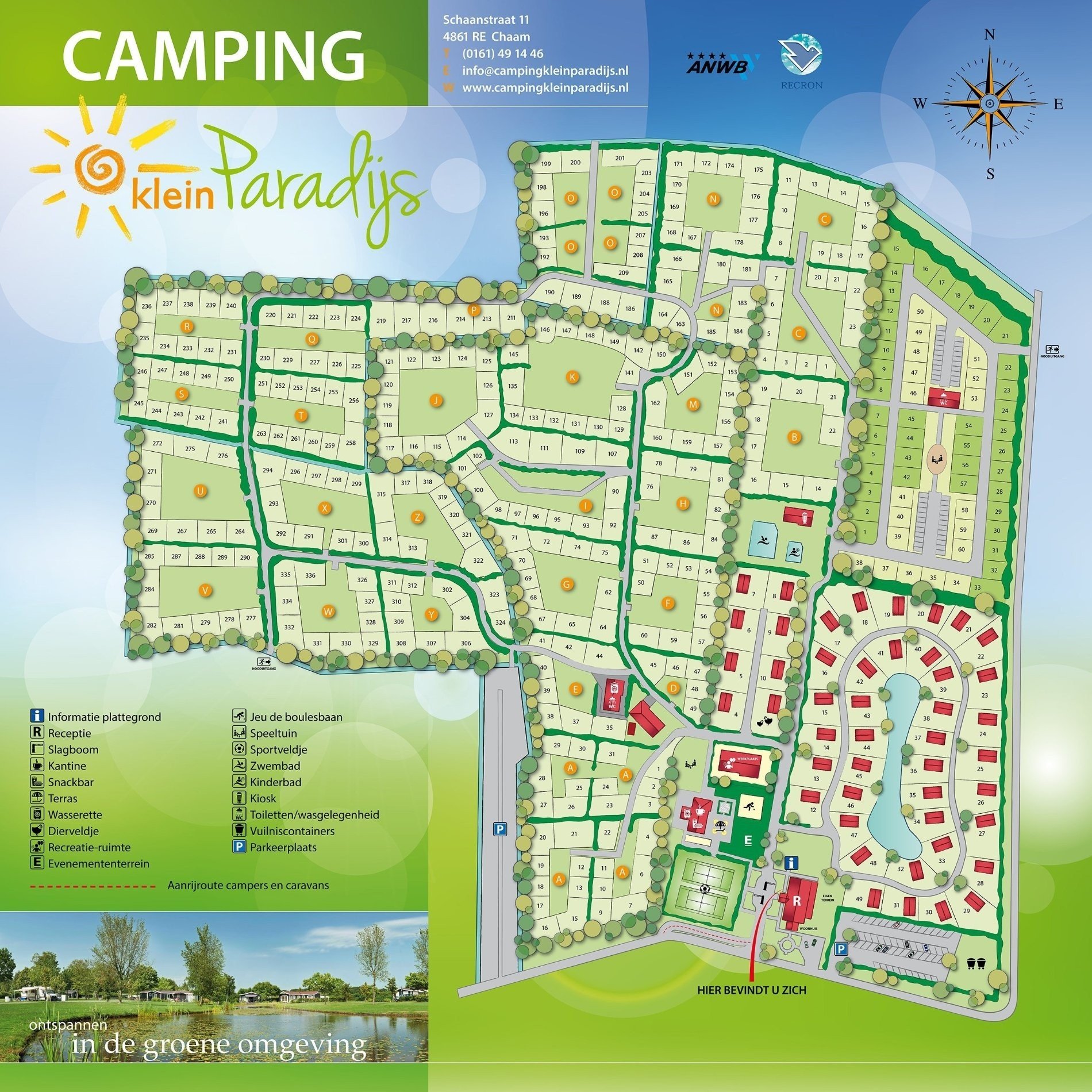 Plattegrond Klein Paradijs